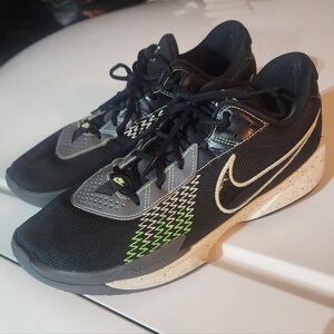 Nike Black and Green GT Cut Academy Sneakers